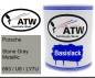 Preview: Porsche, Stone Gray Metallic, 693 / U8 / LY7U: 1L Lackdose, von ATW Autoteile West.